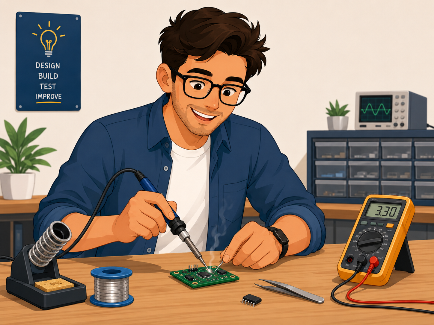 Electronics board measurements